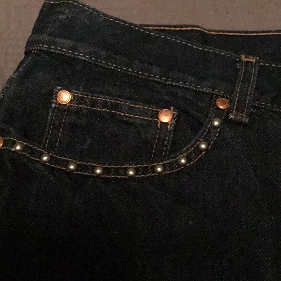 🎃Gap Dark Wash studded jeans - Picture 3 of 5